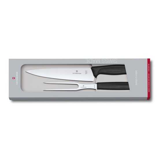 Σετ κοπής κρέατος 19cm Swiss Classic Victorinox 2τεμ | www.mantemi.gr