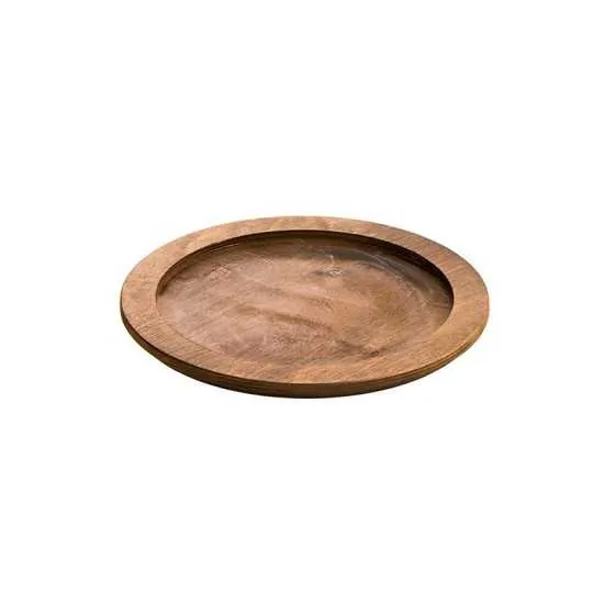 Ξύλινη βάση στρογγυλή για μαντεμένια πλάκα Lodge 23,5cm