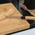 Ορθογώνια επιφάνεια κοπής bamboo γωνιακή Estia 48x38cm