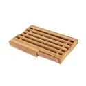 Σετ επιφάνεια κοπής bamboo & μαχαίρι ψωμιού Estia 35,5x22x3,5cm